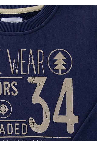 Organik Erkek Çocuk Sweat - Spencer 001 Lacivert