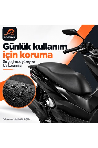 Motenar Siyah Motosiklet Sele Kılıfı Su Geçirmez Uv Korumalı Pcx-activa-jupiter-nmax-spacy-blueberry-bluebird