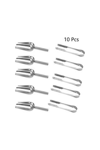 Paslanmaz Çelik Servis Maşası, Dondurma, Evcil Hayvan Maması, Mutfak Gereçleri Ve Izgara Aletleri İçin Çok Amaçlı Sap B