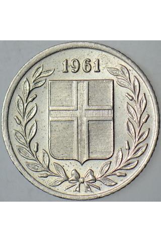 İzlanda 25 Aurar 1961 Çilaltı+
