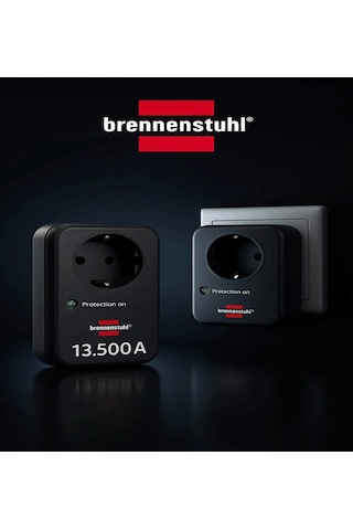 Primera Line 13.500 Mah Tek Soketli Akım Korumalı Priz Siyah kablosuz