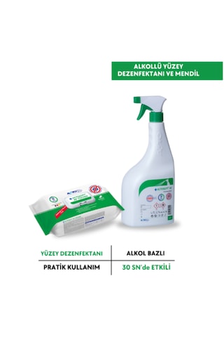 Actosept AF Alkollü Yüzey Dezenfektanı 1 L + Tücher Mendil