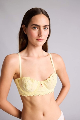 Defacto Brode Kapsız Pedsiz Balenli Bra H3683ax26spyl83 Sarı-yl83