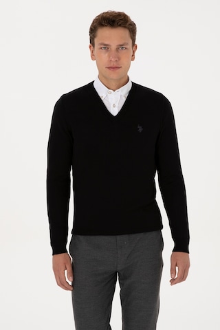 U.S. Polo Assn. Erkek Siyah Basic Kazak 50313662-VR046