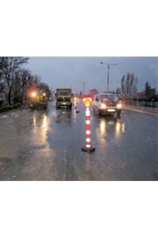 İleri Trafik Dubalı Uyarı Dikmesi 534231115 110 x 1200 MM Reflektifli 10'lu Set