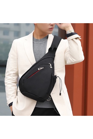 Yeni Erkek Göğüs Çantası - İnce, Sade, Eğlence Ve Spor Amaçlı Çok Amaçlı Omuz Çantası