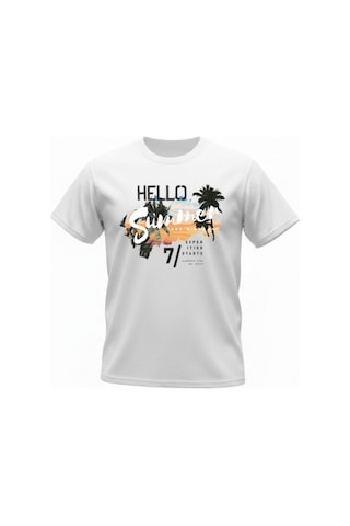 Urbantrendstore Unisex Tatil Yazlık Beyaz Sade Oversize Fit Rahat Geniş Salaş T-shirt Günlük Tişört