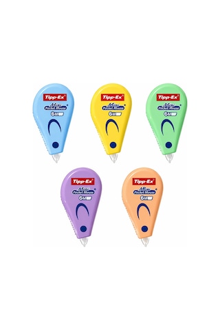 Bic Tipp-ex Mini Pocket Pastel Renkler 5 Renk 5 Adet