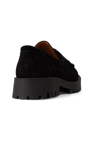 Deery Kadın Hakiki Süet Siyah Loafer Ayakkabı - 02034zsyhc01 Siyah