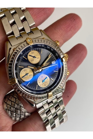 Breitling Chronomat 40mm Altın Çelik Kordon Erkek Kol Saati B1304