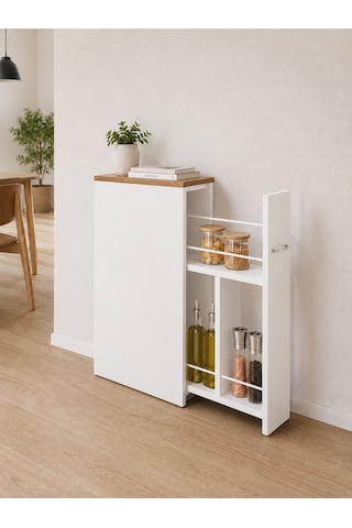 Yukon Sürgülü Banyo Dolabı Beyaz - Çam