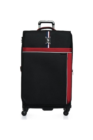 U.S. Polo Assn. Siyah Kumaş Unisex Büyük Boy Valiz Plvlz22801ab 001