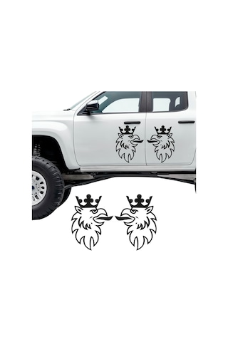 Scania Kartal Traktör Sticker, Kamyon, Tır, Oto Sticker 25x19-sağ Sol Takım 25X19 Cm