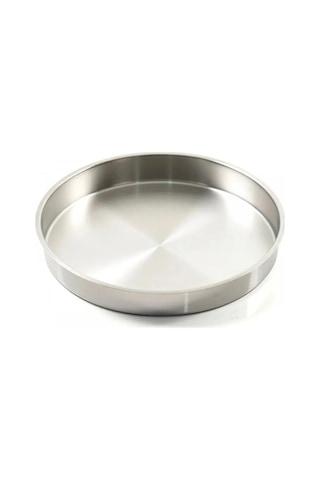 Paslanmaz Çelik Fırın Tepsisi 38cm Baklava Börek Pişirme Tepsisi Derinlik: 4,5 Cm Metal