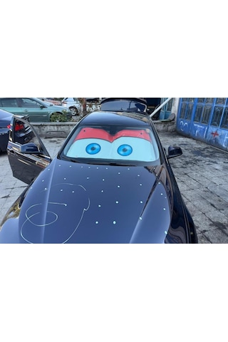 Ön Cam Oto Güneşlik Araba Güneşliği Şimşek Mcqueen 65 135