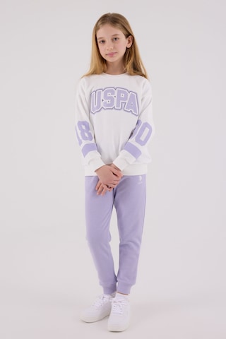 U.S. Polo Assn. U.s. Polo Assn Kız Çocuk Beyaz Eşofman Takımı Us2321-c-v1 Beyaz