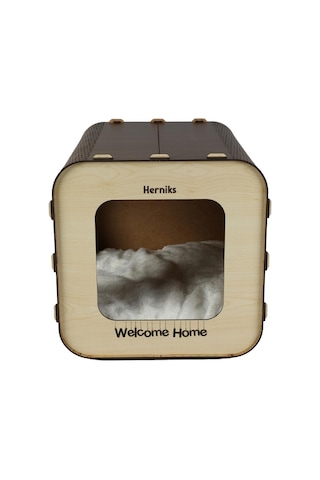 Herniks Mdf Dörtgen Kedi Evi 33 CM Hr3027