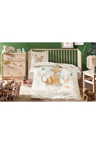 Özdilek Lion King Simba Happy Disney Lisanslı Bebek Nevresim Takımı Bej
