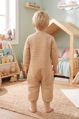 Babymod Mevsimlik Kapitone 1.5 Tog Çocuk Uyku Tulumu Uyku Gurusu %100 Pamuk Kumaş Bej
