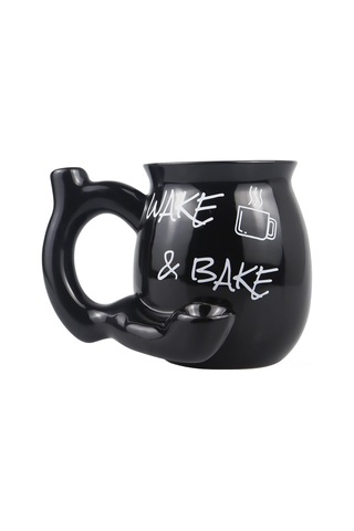 Yunboo 300ml Seramik Kahve Fincanı - Ev, Parti, Hediye İçin Uygun - Mikrodalga Ve Bulaşık Makinesine Uygun - Konforlu Tutamaklı Siyah