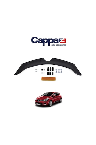 Cappafe Renault Clio 4 Ön Kaput Koruma Rüzgarlık 4Mm Abs 12-20