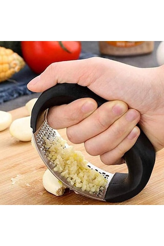 Paslanmaz Çelik Sarımsak Presi Ev Tipi Manuel Sarımsak Presi Ünitesi Mutfak Presi Zencefil Sarımsak Aletleri Mutfak Aksesuarları Diğer