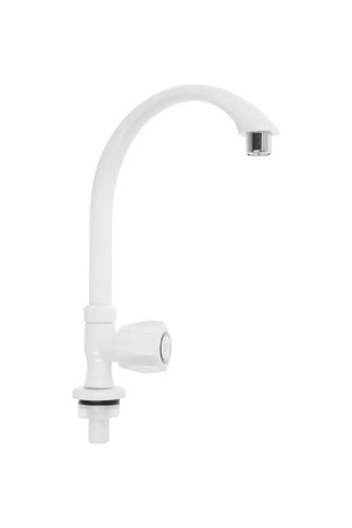 Zeın Yazlık İçin Plastik Musluk 152933112 Beyaz