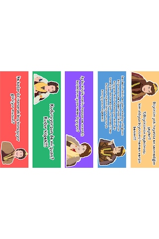 5 Adet Prens Kitap Ayracı 155x45 Mm