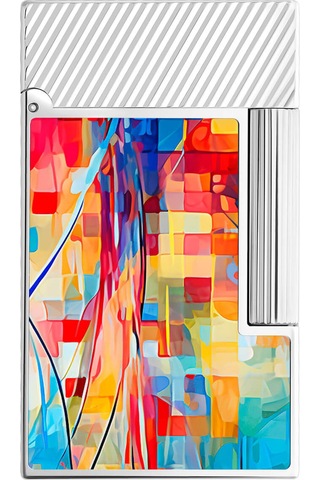 S.t. Dupont Ligne 2 Graffty Multicolor Çakmak C16024 Gri