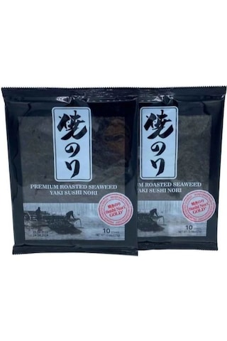 Yaki Nori Sushi Yosunu 2'li 20 (10x2) Yaprak