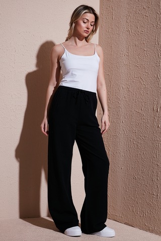 Fashion Friends Bayan Pantolon 25y0249k1 Siyah Siyah