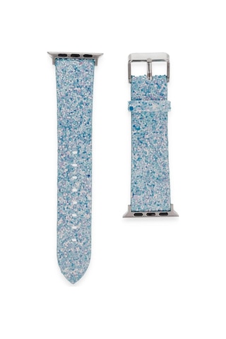 Apple Watch 38mm Ry Taşlı Kordon - Turkuaz