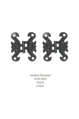 Bakır Dekoratif Kelebek Menteşe Büyük 2 Adet 4,2cm X 3,5cm