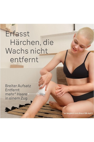 Braun Silk-épil 7, Kadın Epilatörü, Uzun Süreli Epilasyon İçin Tüy Çıkarıcı, Bayan Tıraş Makinesi, Su Geçirmez - Dahil. Bikini Düzeltici Saç Düzeltici Özel Bölge , Made İn Almanya - 7-241, Beyaz/gümüş