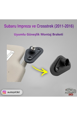 Subaru Impreza & Crosstrek 2011 2016 Uyumlu Güneşlik Montaj Braketi Güneşlik Montaj Braketi
