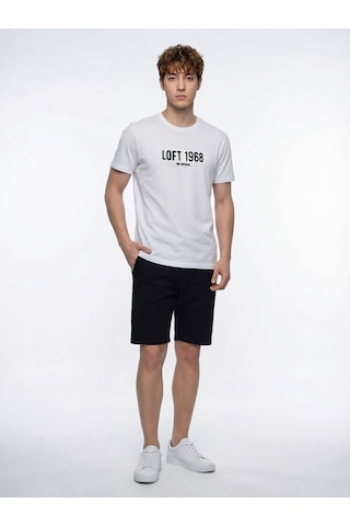 Loft Regular Fit Beyaz Erkek T-shirt Lf2042339