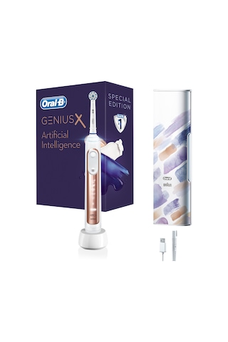 Oral-B Genius X AI Şarj Edilebilir Diş Fırçası Rose Gold