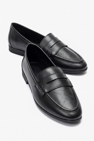 De Marscha Hakiki Deri Kadın Loafer Siyah Toscana 1961 Sıyah