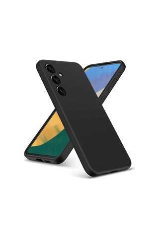 Samsung Uyumlu, Galaxy A36 Kılıf Nano İçi Kadife Silikon - Siyah