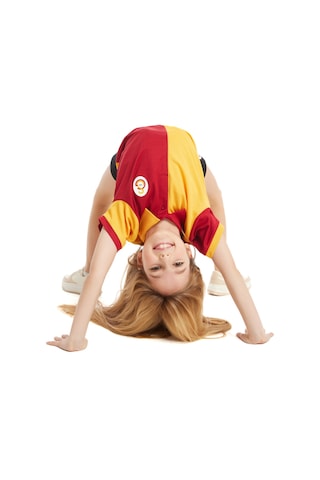 Gsstore Galatasaray Çocuk Match Day Polo T-shirt C212218 Kırmızı - Sarı