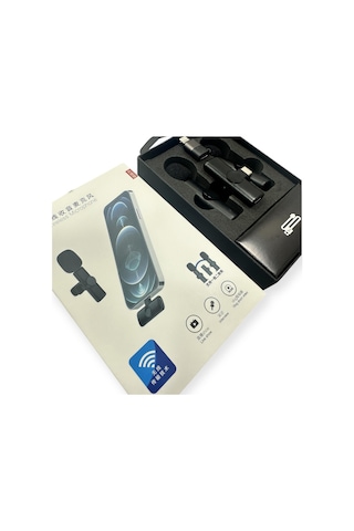 Kablosuz Yaka Mikrofonları 2li For Type-c For İphone Tüm Modeller Video Kaydı, Podcast, Röportajlar, Youtube, Tiktok Ve Vlog İçin Mini Mikrofon