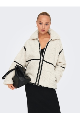 Only Onlparıs Teddy Jacket Lıfe Otw Cs Kadın Beyaz Mont - 15322440