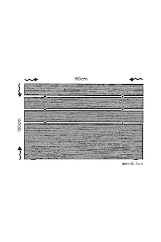 Pasifichome Huga Çift Kişilik Yatak Başlık Meşe 150Lk / 150Lk Baza Başlık