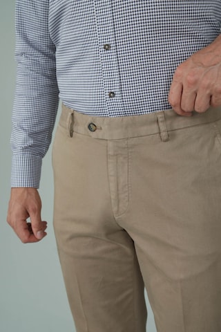 Bisse Bej Pamuklu Chino Pilesiz Erkek Pantolon Pns24k24001 07 Bej