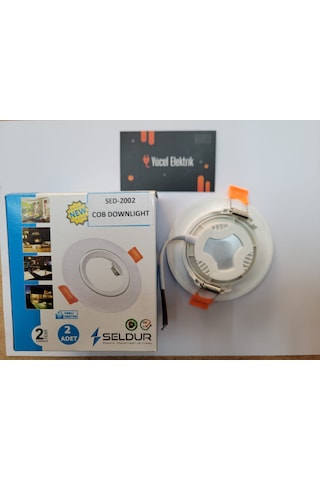 Seldur 5 Watt Cob Ledli Beyaz Kasa Beyaz Işık Spot 10 Lu Paket