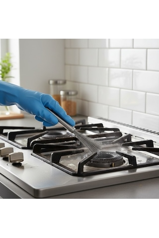 Mucit Home Paslanmaz Çelik Yeni Nesil Tel Kıl Tencere Tava Fırın Temizleme Bulaşık Fırçası