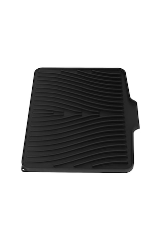 Ximistore9 Siyah Silikon Tabak Kurutma Matı: Hızlı Süzme, Isı Dayanıklı, Multifonksiyonel Mutfak Hijyen Matı Siyah