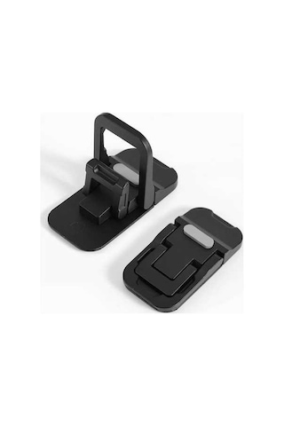 Besthome1 Siyah Çinko Alyüminyum Klavye Standı, 2 Açı, Taşınabilir, Kaymaz, 2 Adet