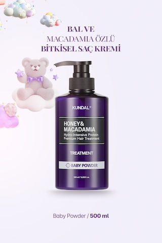 Yoğun Nemlendirici Ve Besleyici Saç Kremi Kundal Honey&macadamia Protein Treatment 500ml Baby Powder