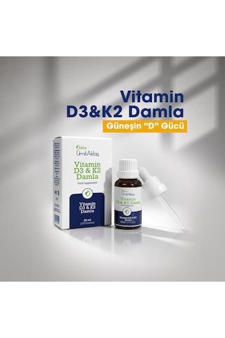 Dr. Ümit Aktaş Vitamin D3 & K2 Damla 20 ML